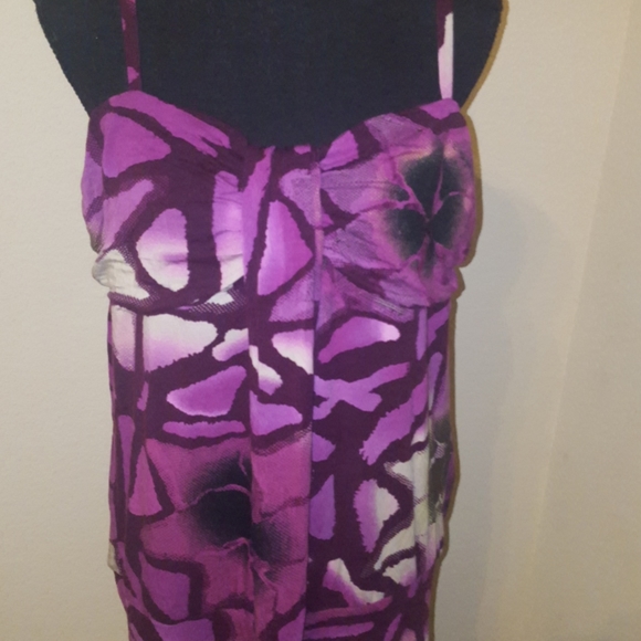 💜HP💜NWT Calvin Klein Pomegranate Multi Tank Top💜 - Picture 3 of 12